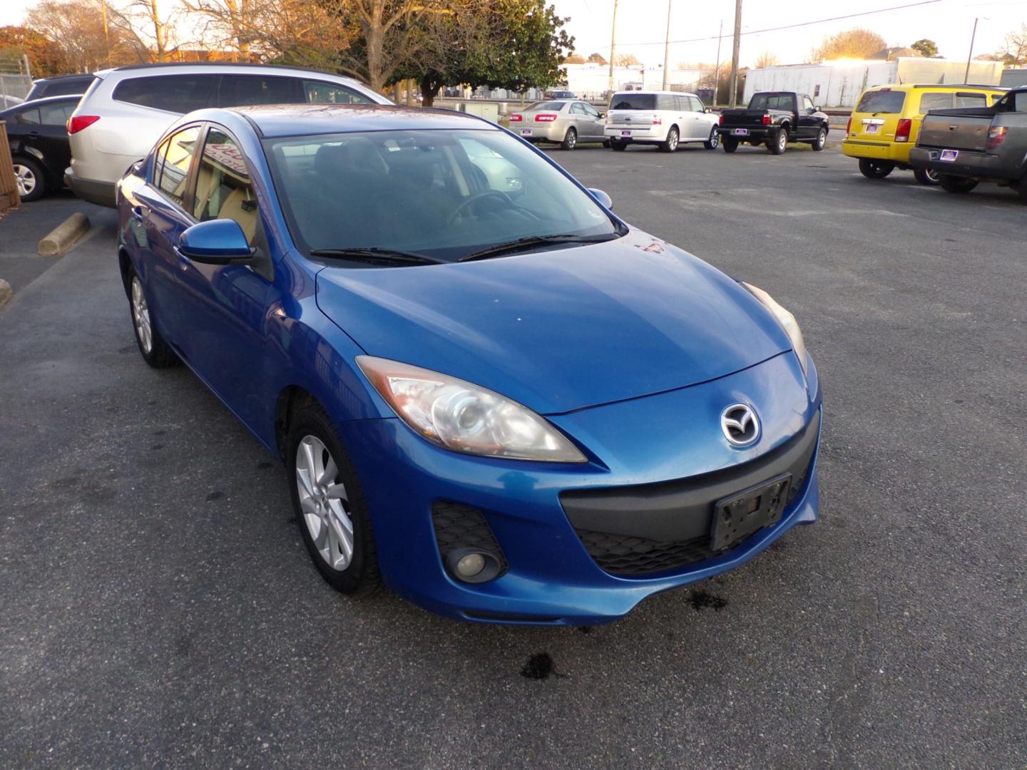 2012 Blue Mazda MAZDA3 (JM1BL1V7XC1) , located at 5700 Curlew Drive, Norfolk, VA, 23502, (757) 455-6330, 36.841885, -76.209412 - Photo#3